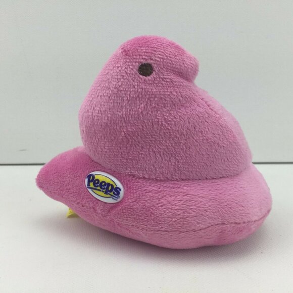Peeps Pink Plush Stuffed Toy 6" Soft Easter Basic Candy Stuffie - Picture 4 of 11